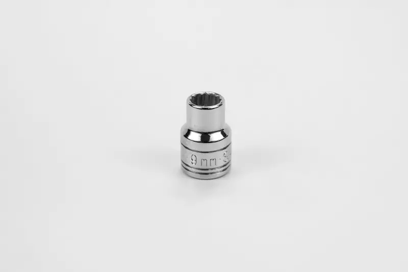 9mm 3/8-Inch Drive 12-Point Metric Chrome Socket
