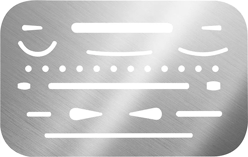 Alvin Flexible Stainless Steel Erasing Shield — 0.005-Inch Thickness (Model 3298)
