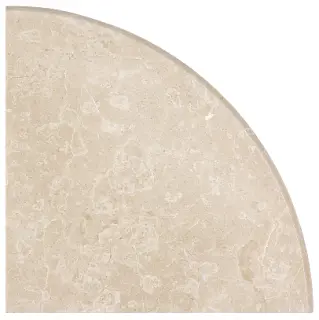 Anatolia Polished Allure Crema Marble Corner Shelf – 9 in x 9 in
