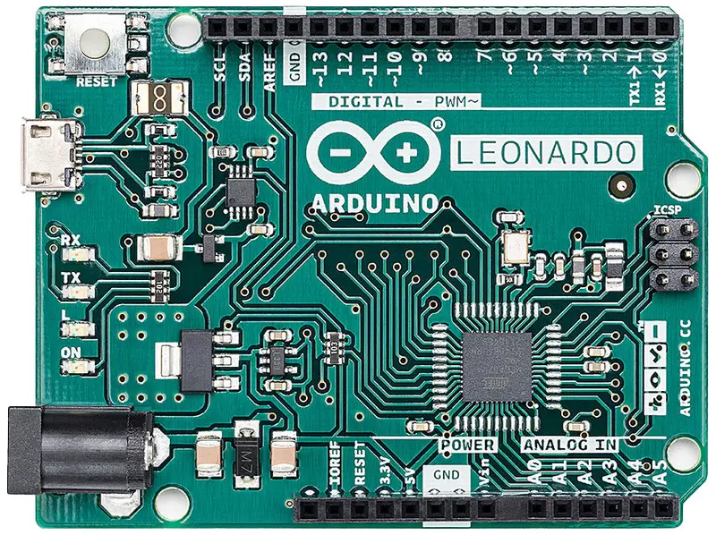 Arduino Leonardo Microcontroller Board – Pre-Mounted Headers Included (A000057)