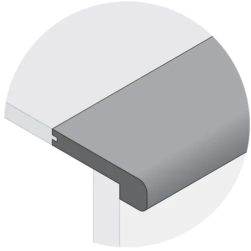 Artistic Finishes Stair Nose Trim – 96 Inch Birch with Bronze Finish