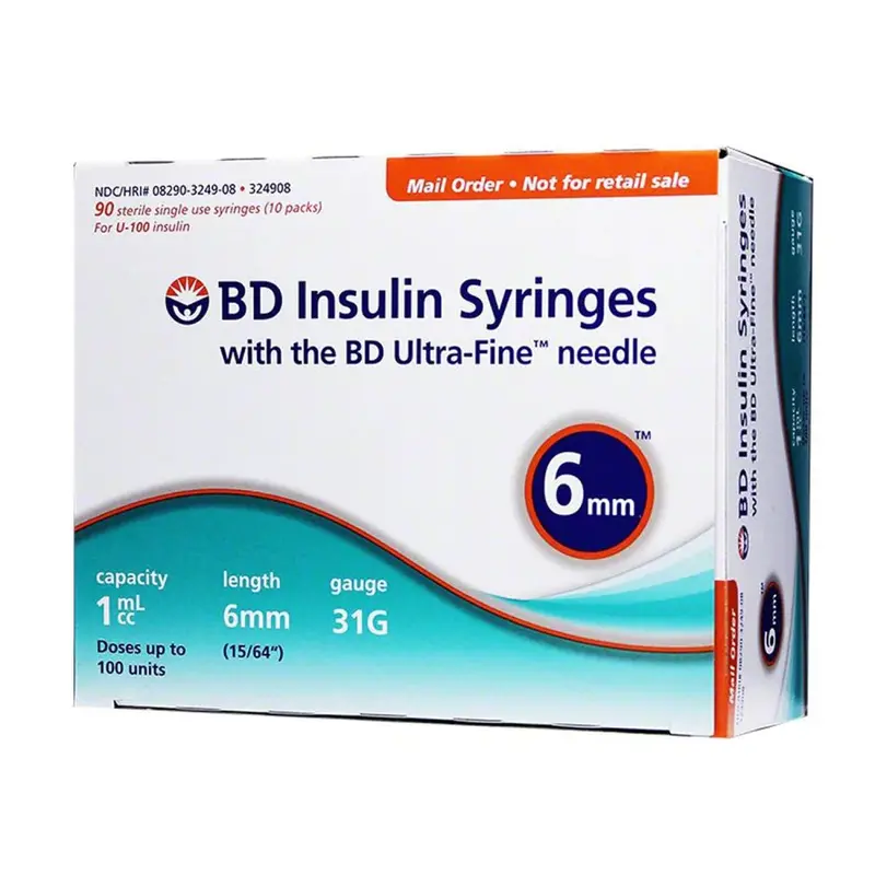 BD Ultra-Fine Syringe, 31G × 6mm – Pre-Sterilized