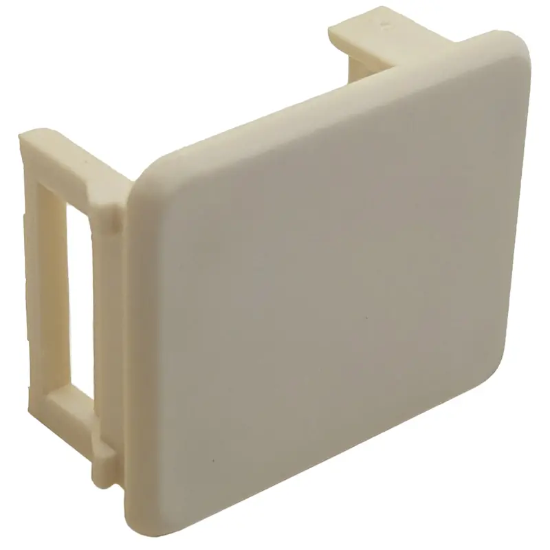 Beige Snap-In Keystone Blank Insert – Plastic, Wall Plate Compatible