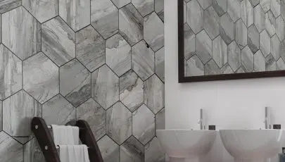 Bellavita Dockside Gale Hexagonal Tile – 9 in x 11 in