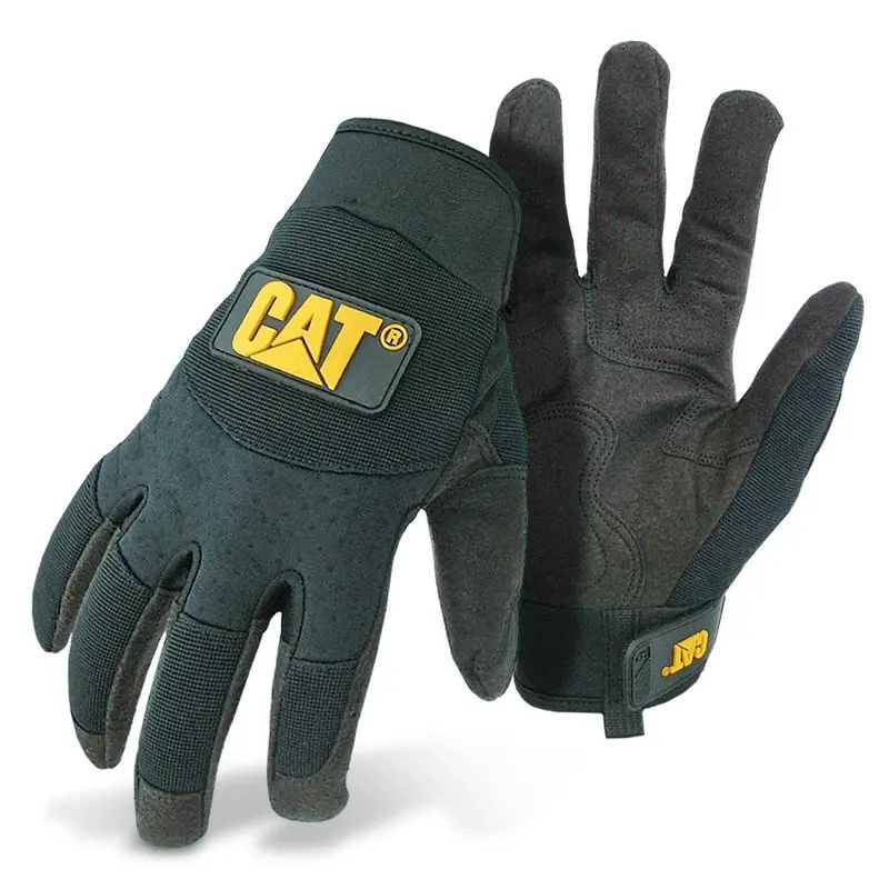 Black Padded-Palm Work Glove