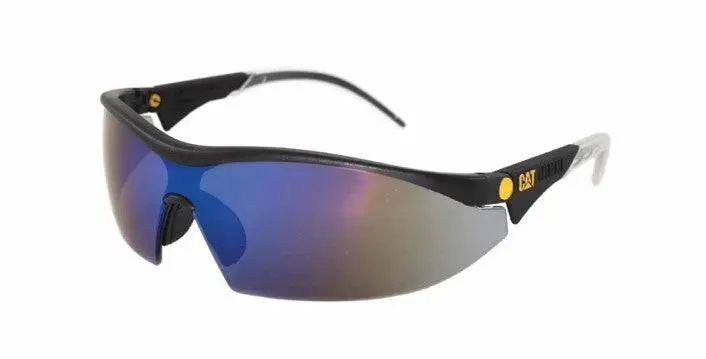 Blue Mirror-Coated Safety Glasses for Digging Tasks