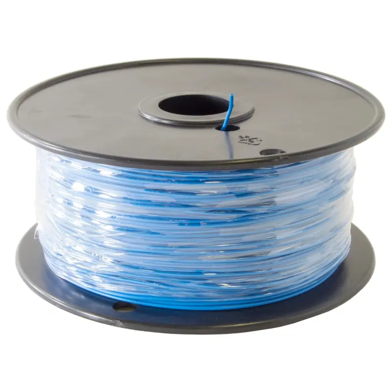 Blue UL 1007/1569 24 AWG Solid Hook-Up Wire – 1000-Foot Spool, 300V, 80°C Rated, Tinned Copper