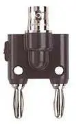 BNC Female to Dual Stacking Banana Plug Adapter