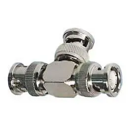 BNC T-Connector, Male-to-Male Configuration