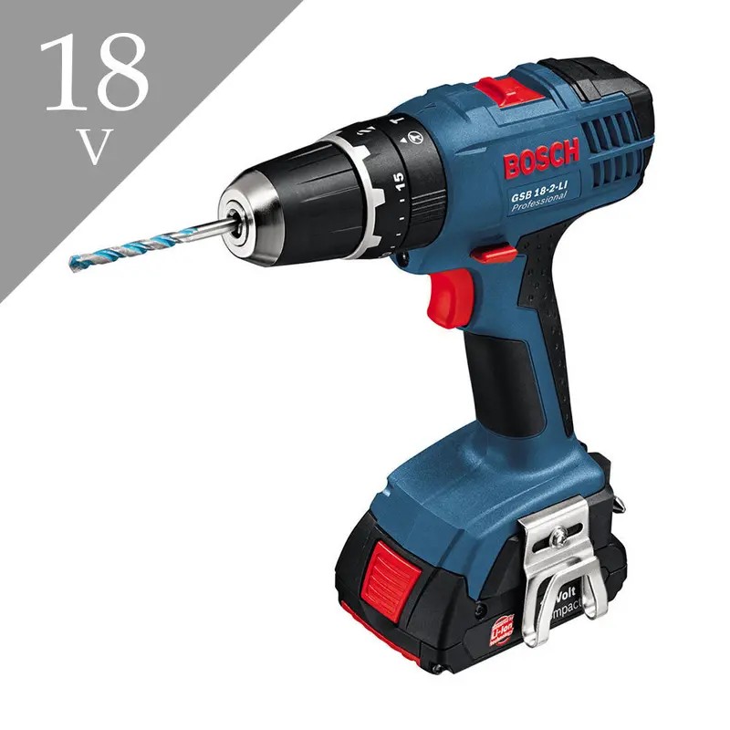 Bosch GSB 18-2-LI Cordless Impact Driver – Twin 18V Battery Kit for Pro Applications
