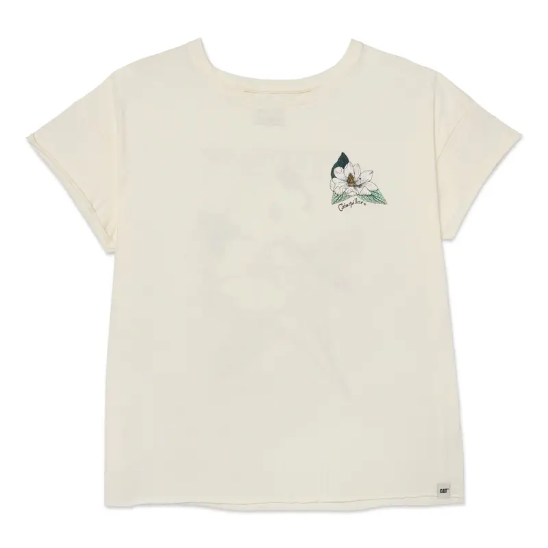 Botanical Print Relaxed-Fit Graphic T-Shirt