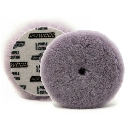 Buff and Shine 6-Inch Uro Wool Purple Knitted Wool Blend Pad – 100% Wool, 6KWP