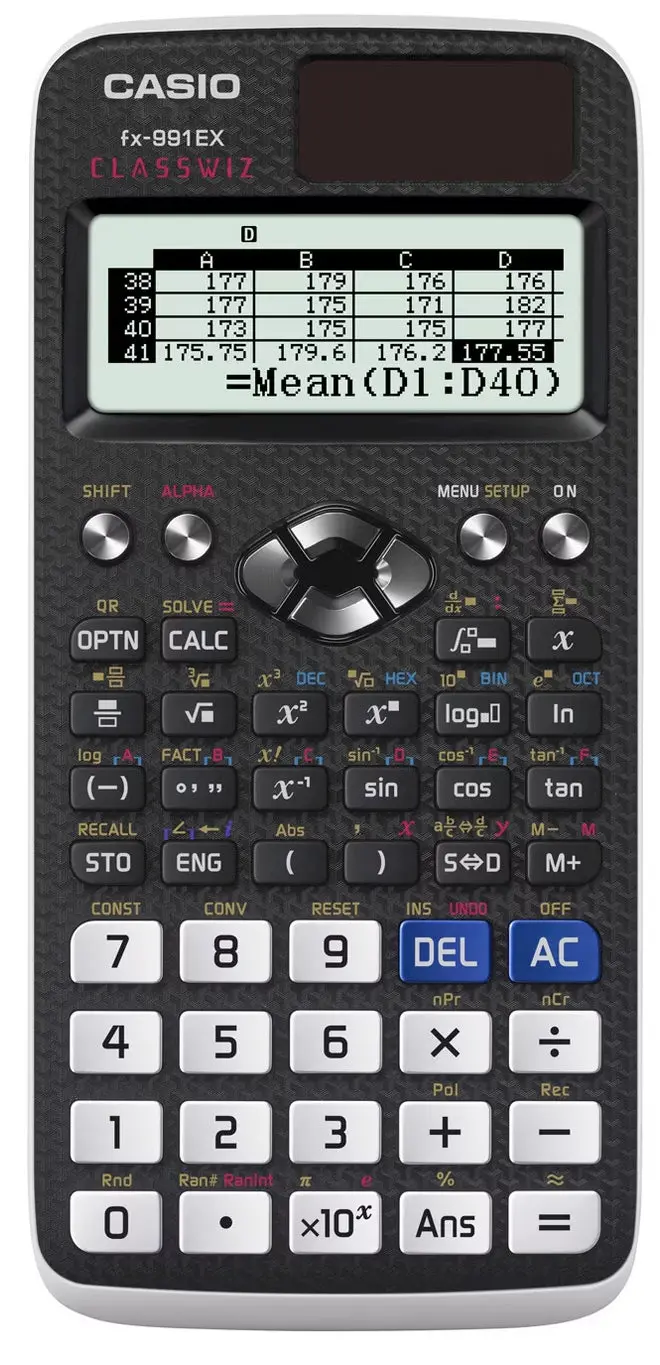 Casio FX-991EX Scientific Calculator – Advanced Model with Spreadsheet and High-Resolution Display