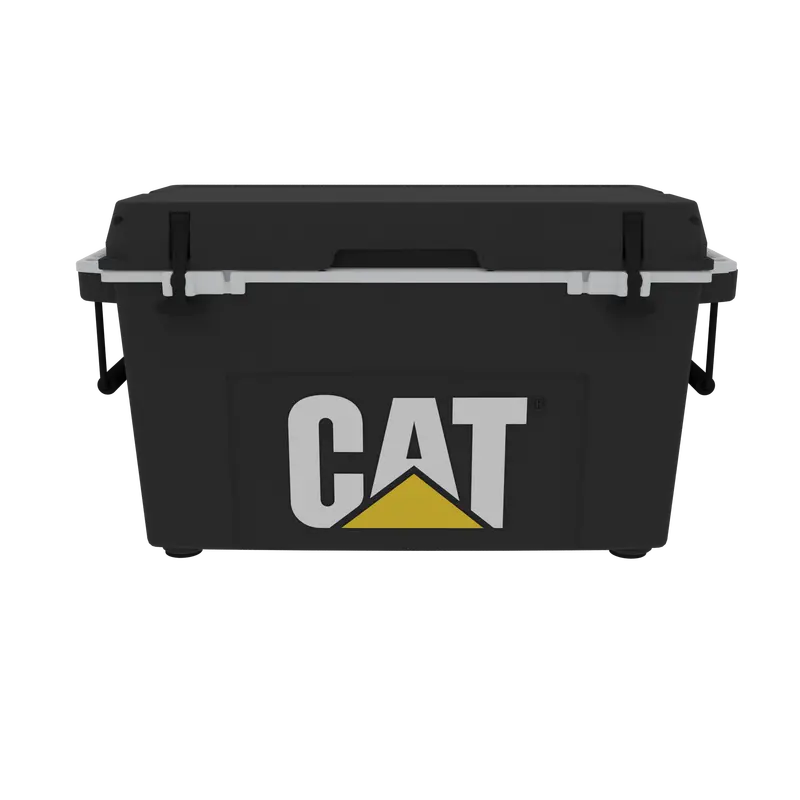 Cat® 55-Quart Black Portable Cooler – Heavy-Duty Insulation