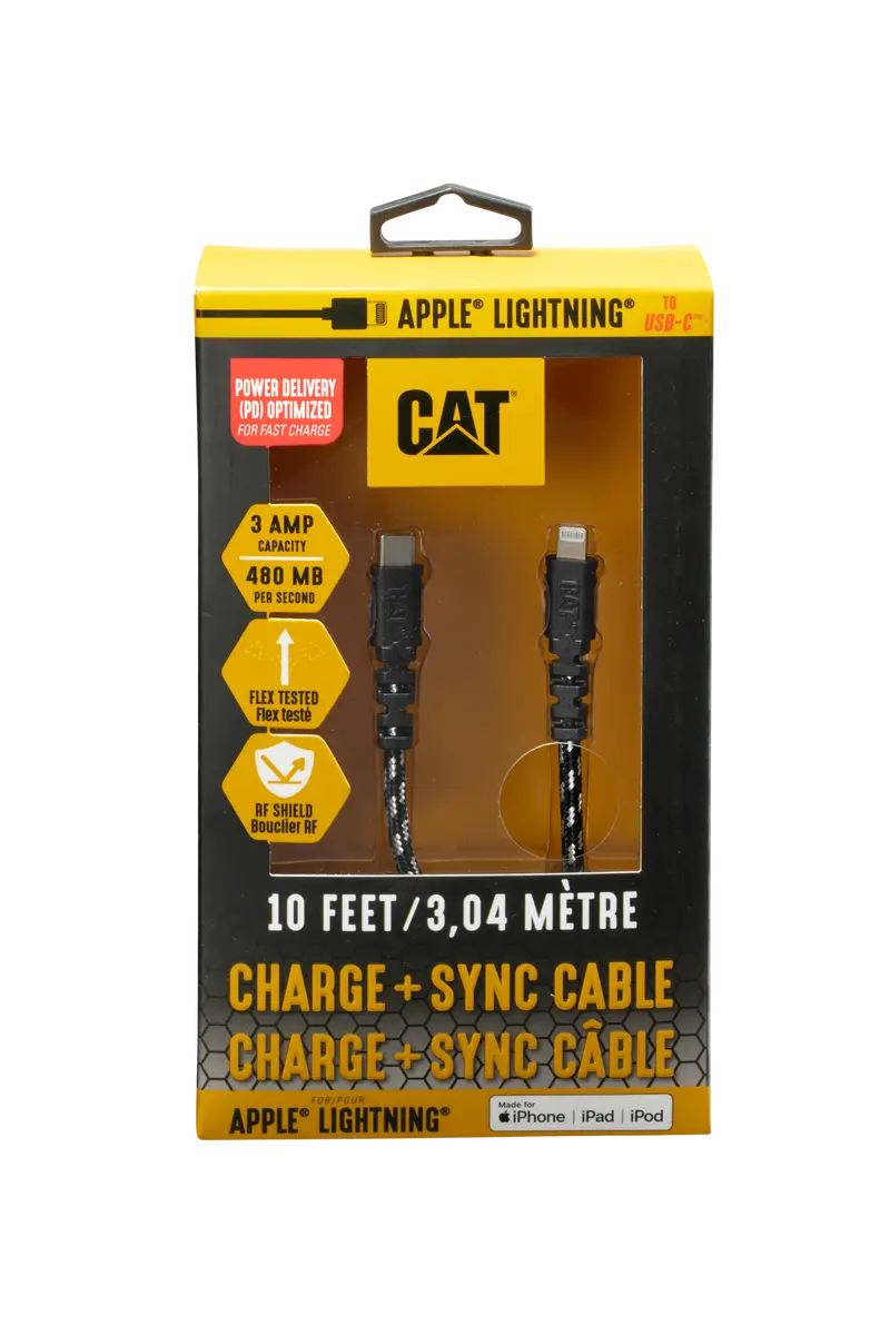 CAT-Certified Lightning to USB-C Power Delivery Cable