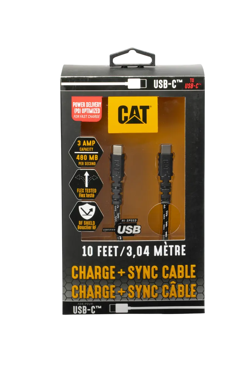 CAT-Certified USB-C to USB-C Fast-Charging Cable