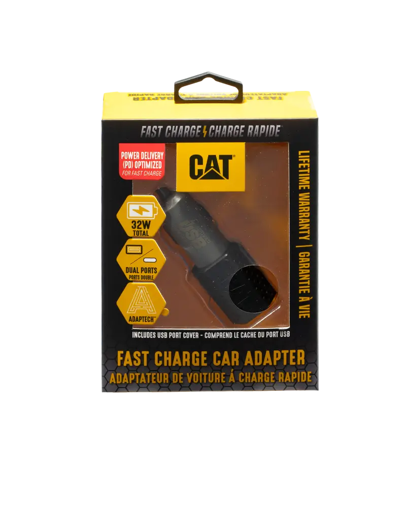 CAT® Dual-Port USB-C PD Vehicle Power Adapter