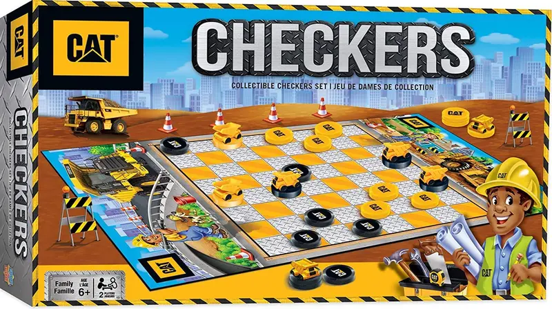 Caterpillar Checkers Board Game for Kids