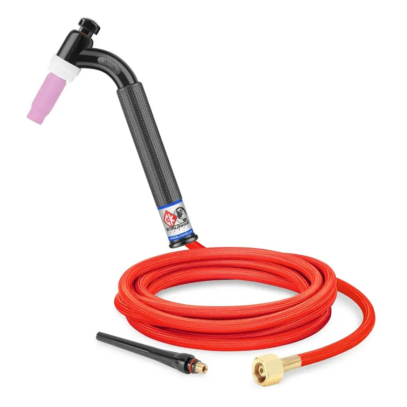 Ck Worldwide Ck17-12-Rsf Fx Flex Head Tig Torch – 150A, Gas-Cooled, 12.5-Foot Superflex Cables 1
