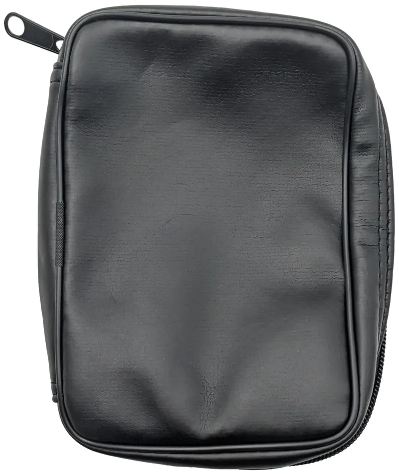 Compact Multimeter Pouch – Slim Faux Leather Zip Case (4″ × 1.5″ × 5.875″)