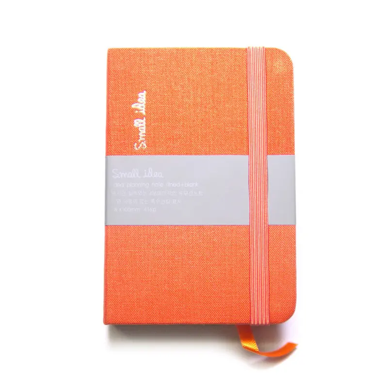 Compact Orange Ideas Journal for Creative Notes
