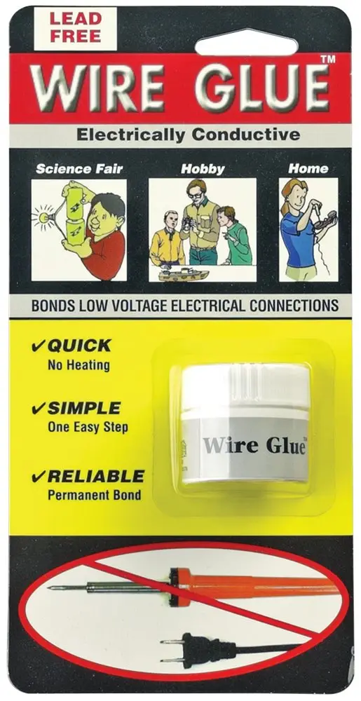 Conductive Wire Glue — Electrically Active Adhesive in 0.3 fl oz (9 mL) Dispenser Bottle