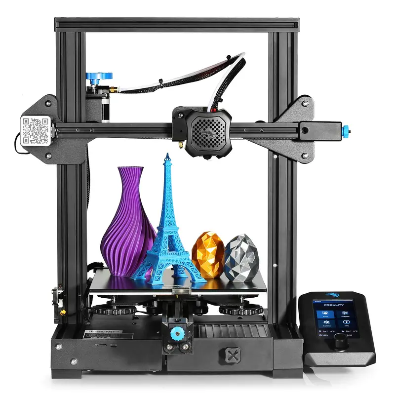 Creality Ender-3 V2 FDM 3D Printer – Fully Assembled Entry-Level Desktop 3D Printer (Open Box)