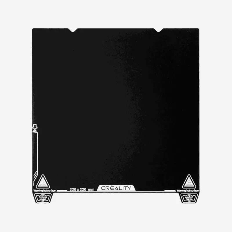 Creality Epoxy-Coated Textured Spring Steel Build Plate: 235×235mm Double-Sided for Enhanced Adhesion