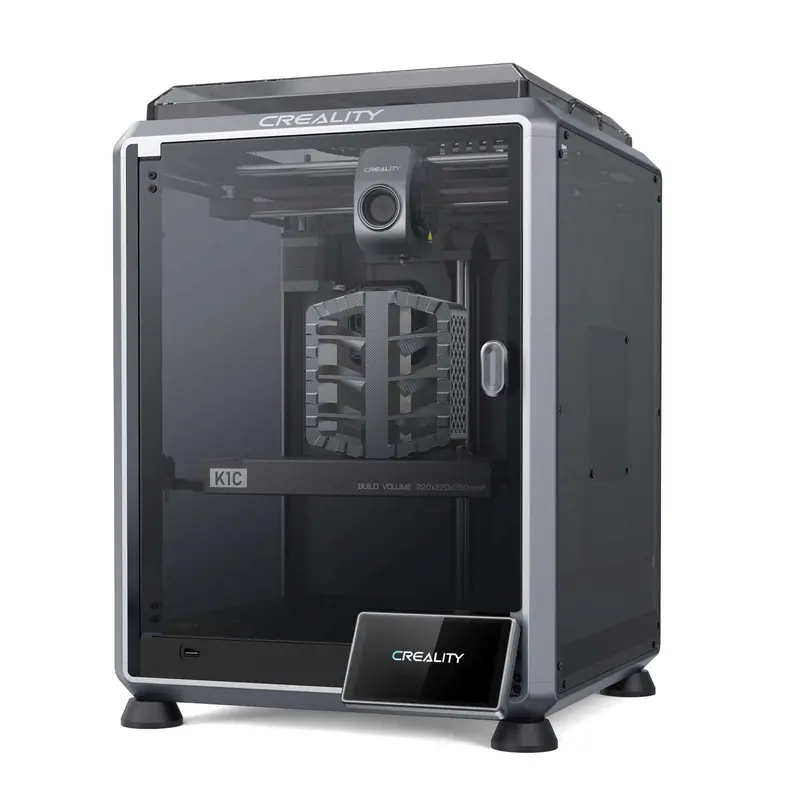 Creality K1C Carbon Fiber 3D Printer – 600 mm/s High-Speed Printing, Anti-Vibration Design, 220×220×250 mm Build Area