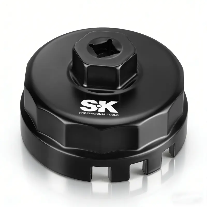 Cup-Style Oil Filter Wrench – Secure Rim Engagement, Rust-Resistant Finish – Model SK03485