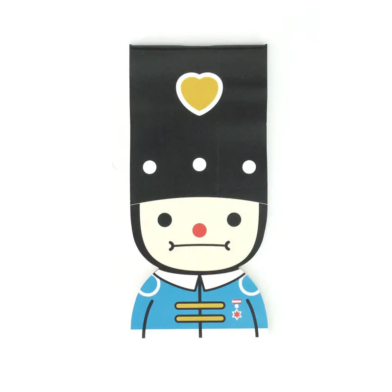 Cute Soldier Notepad – Black Cover, Compact Lined Journal