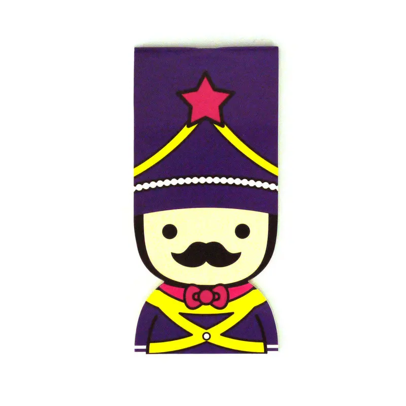 Cute Soldier Notepad – Purple Design, Pocket-Sized Lined Journal
