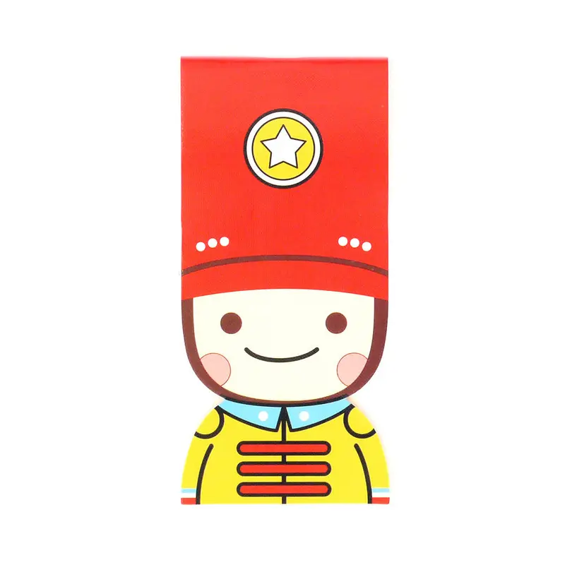 Cute Soldier Notepad – Red Cover, Stylish Compact Notepad