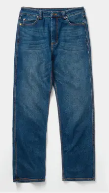 D1 Straight-Leg Work Jeans – Rugged Cotton Blend with Reinforced Stitching