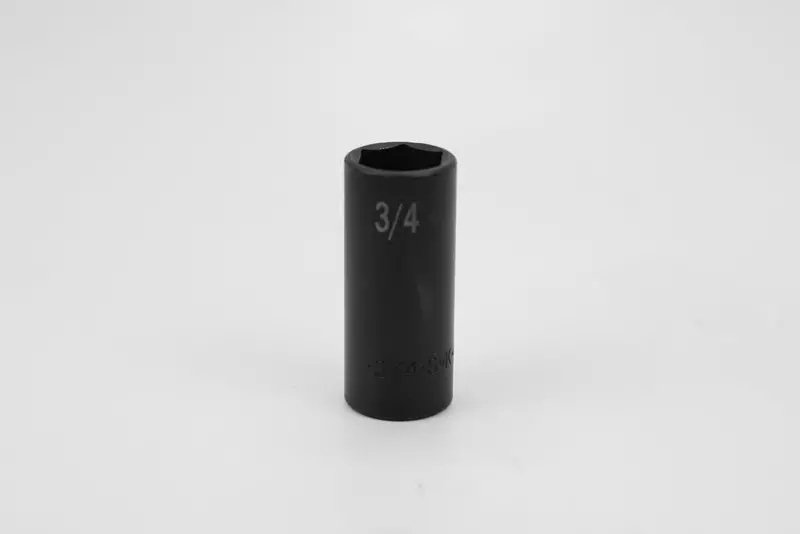Deep 6-Point Impact Socket, 3/4″, Chrome Finish, 3/8″ Drive
