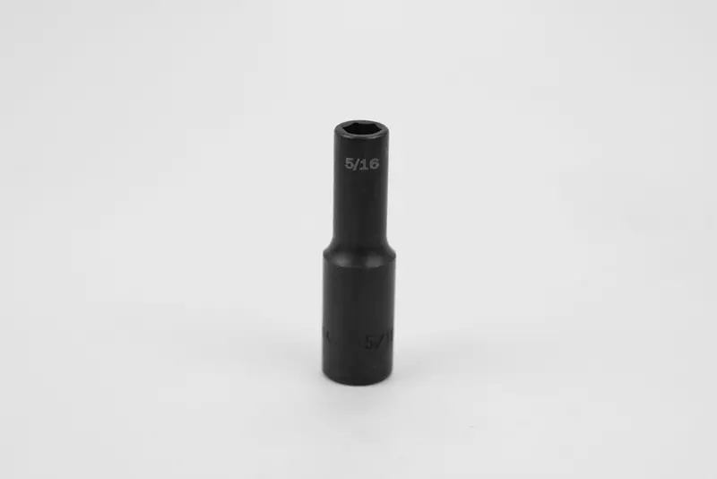 Deep 6-Point Impact Socket, 5/16″, Chrome Finish, 3/8″ Drive