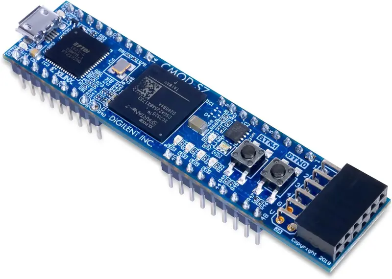 Digilent Cmod S7 – Spartan-7 FPGA Development Module for Breadboard Prototyping