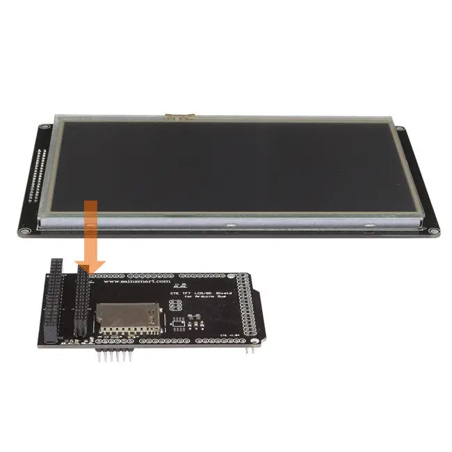[Discontinued] 7″ TFT LCD Module with SD Card Support and Arduino Due Shield
