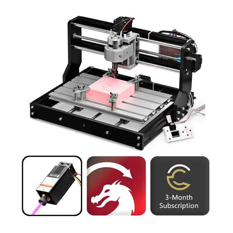 Discontinued Genmitsu 3018-PRO CNC Router + Laser Engraver Bundle