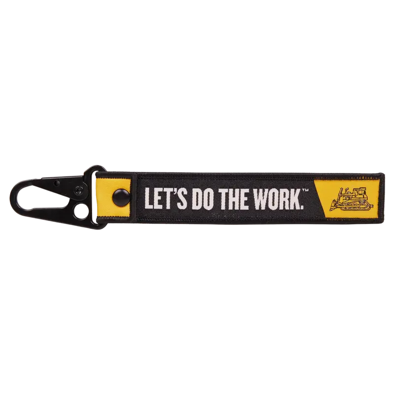 Dozer-Themed Woven Keychain Tag