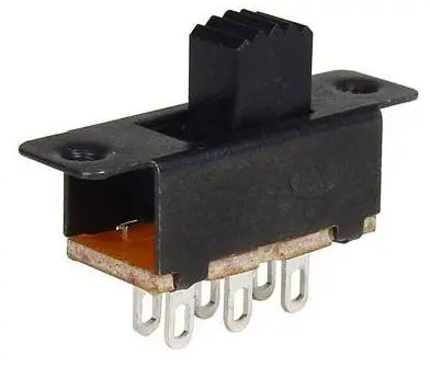 DPDT Mini Slide Switch – 6-Pin Solder Lug Termination