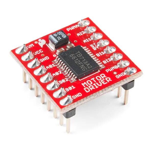 Dual H-Bridge Motor Driver Board Based on TB6612FNG IC — Pre-Mounted with Pin Headers