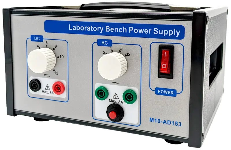 Dual-Mode Lab Power Supply – Adjustable DC (0–12V) & Multi-Tap AC (2/4/6/12V), 3A Max (M10-AD153)