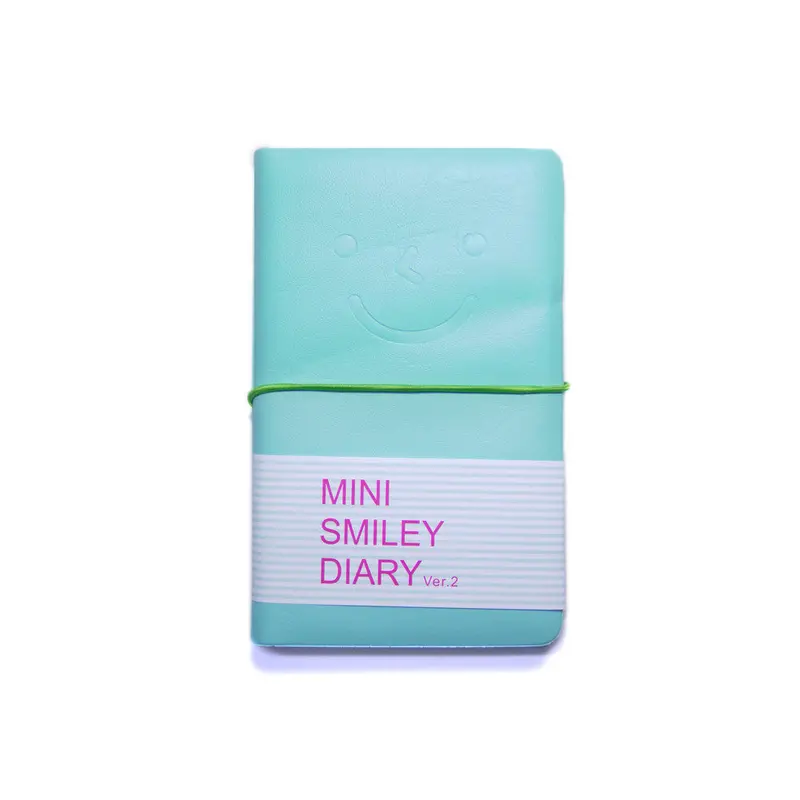 Durable Teal PVC Smilet Notebook for Everyday Use