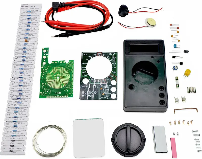 Elenco M1008K Digital Multimeter Soldering Kit – Educational STEM Build Project