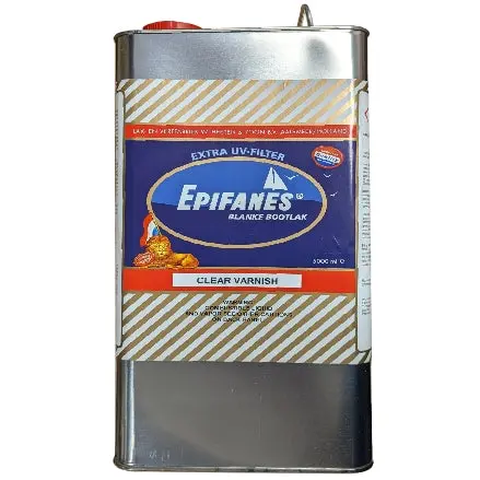 Epifanes Clear High-Gloss Marine Varnish – UV-Stabilized, 5-Liter Can