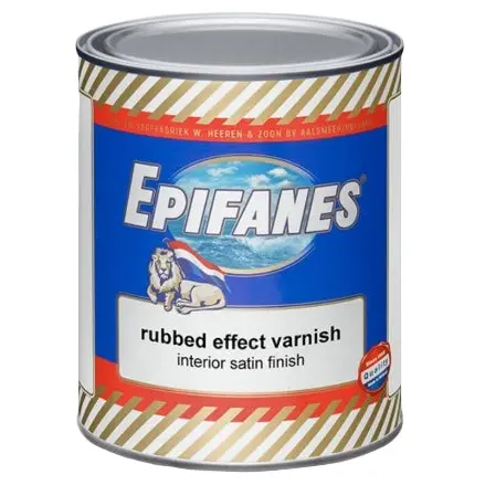 Epifanes Rubbed Effect Varnish – High-Gloss Matte Finish, 1-Liter (RE.1000)