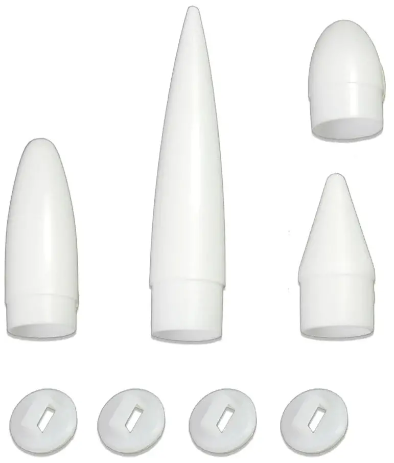 Estes NC-20 Nose Cone Pack – Four Cones Compatible with BT-20 Body Tubes (003161)