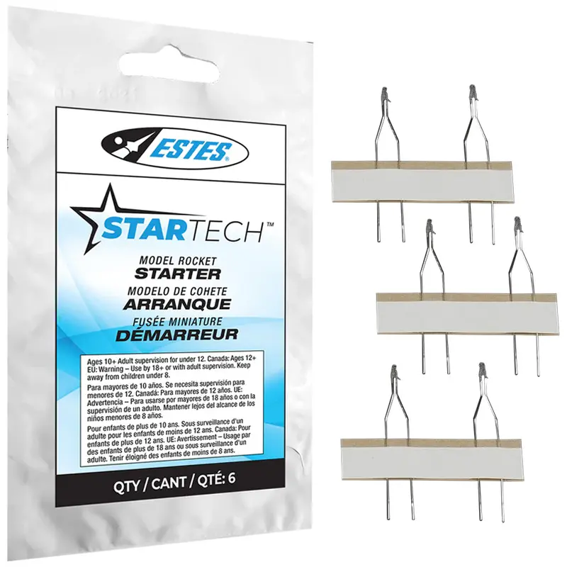 Estes StarTech Rocket Starter Pack – 6x Model Rocket Igniters (Part #2303)