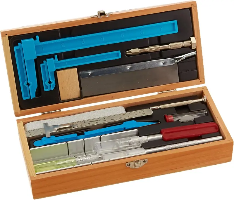 Excel Deluxe Hobby Tool Set – USA-Made Builder’s Kit Featuring Precision Knives and Accessories (Model 44288)
